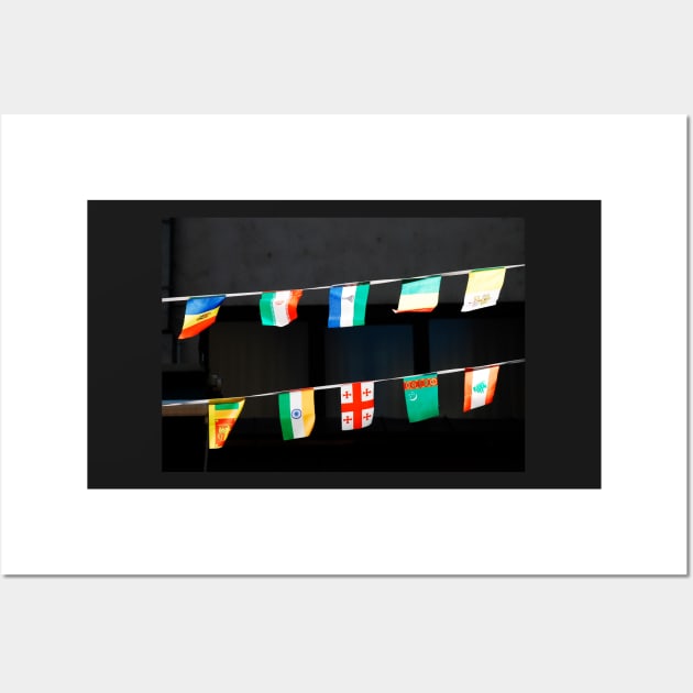 Strings of National Flags Wall Art by jojobob